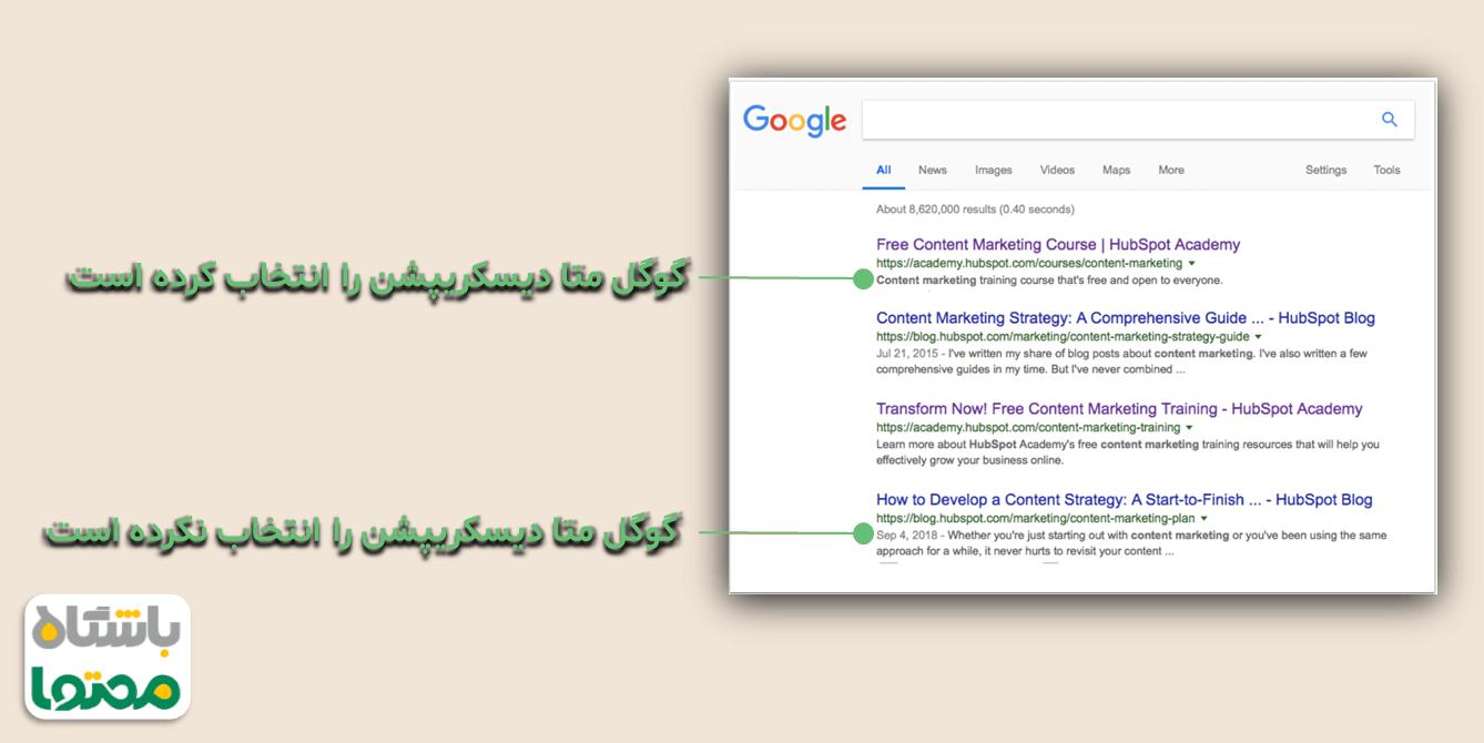 نتایج جستجو از توصیف متا